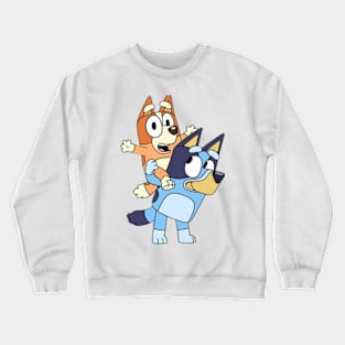 Bluey and bingo playing time bluey Crewneck Sweatshirt